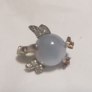 ERNEST STEINER ORIGINALS, TURTLE W/Moonstone/or Faux MS GUC Pin